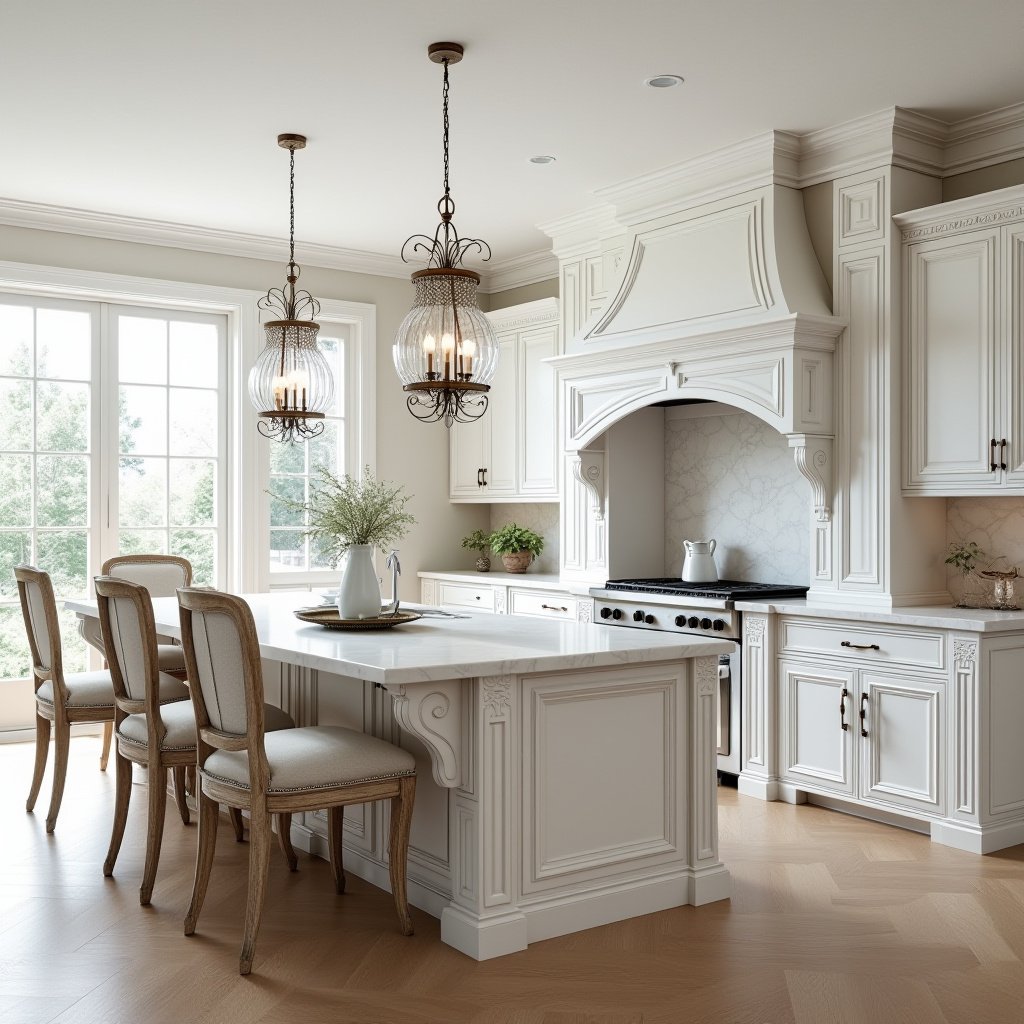 White Kitchen Oak Island 12