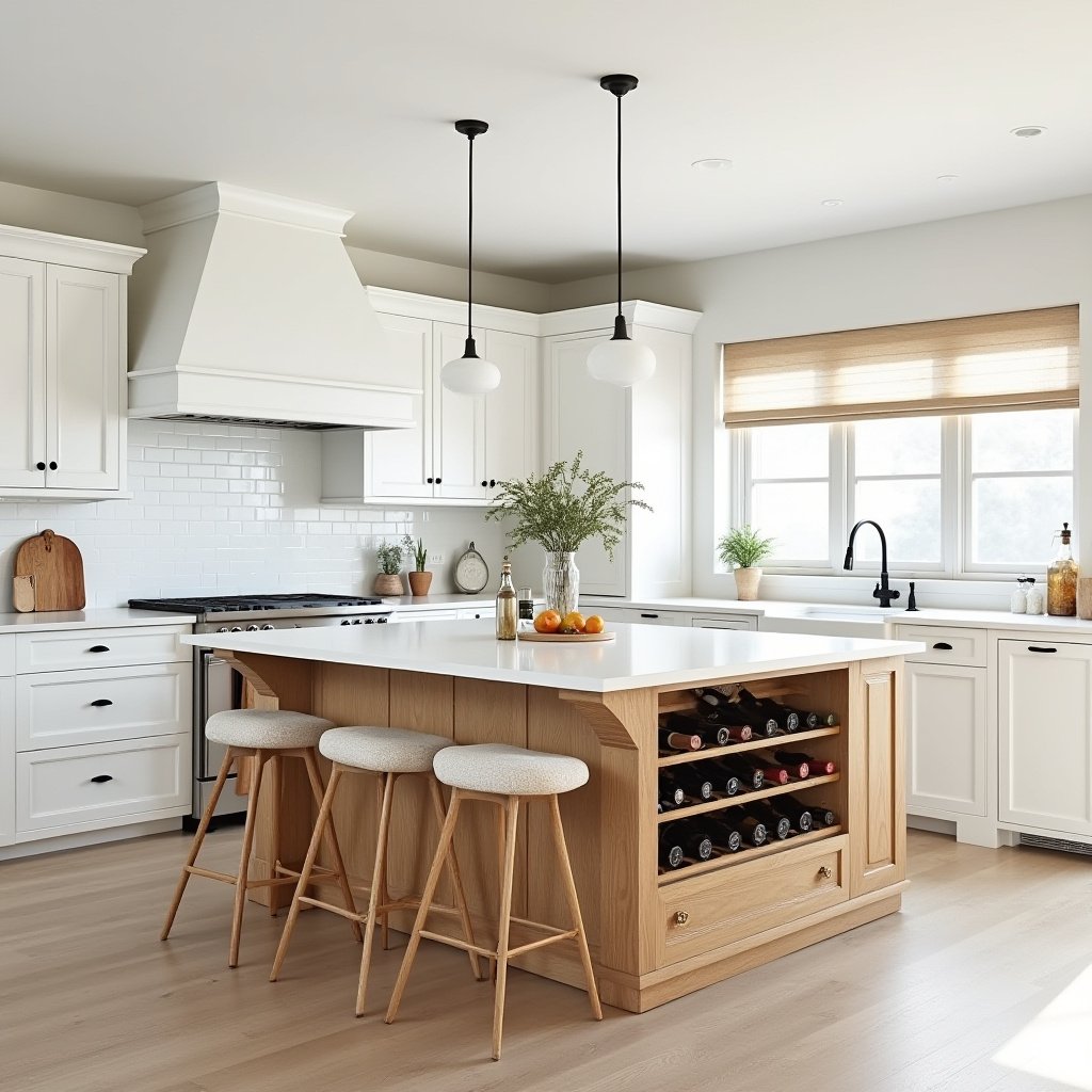 White Kitchen Oak Island 13