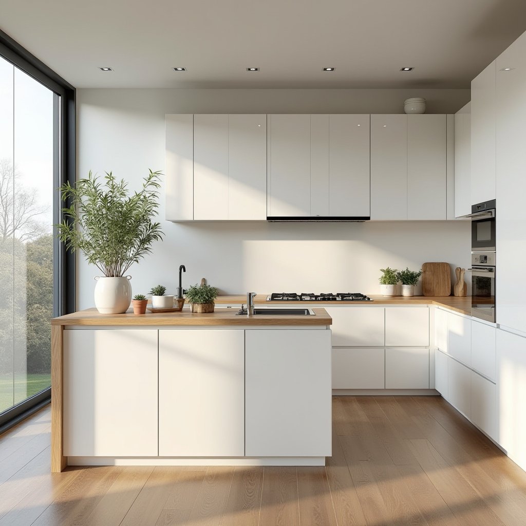 White Kitchen Oak Island 14