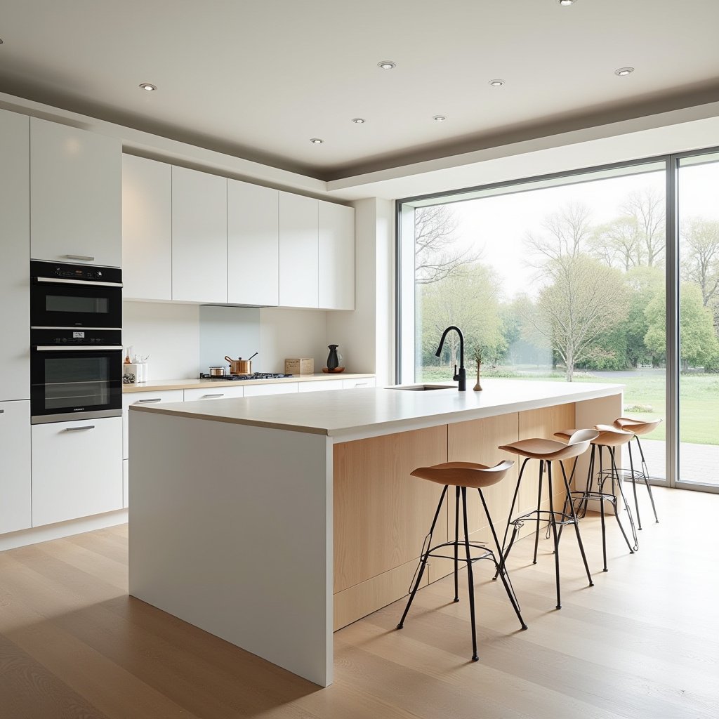 White Kitchen Oak Island 16