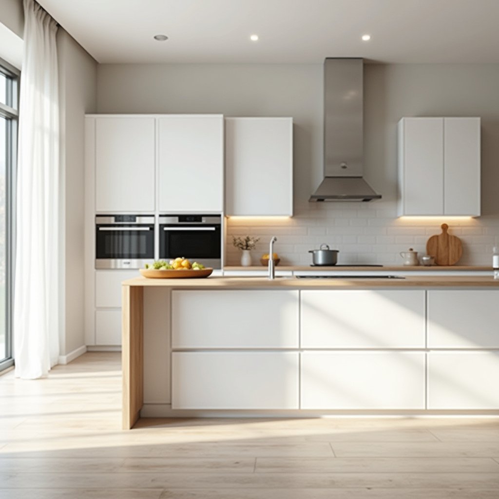 White Kitchen Oak Island 19