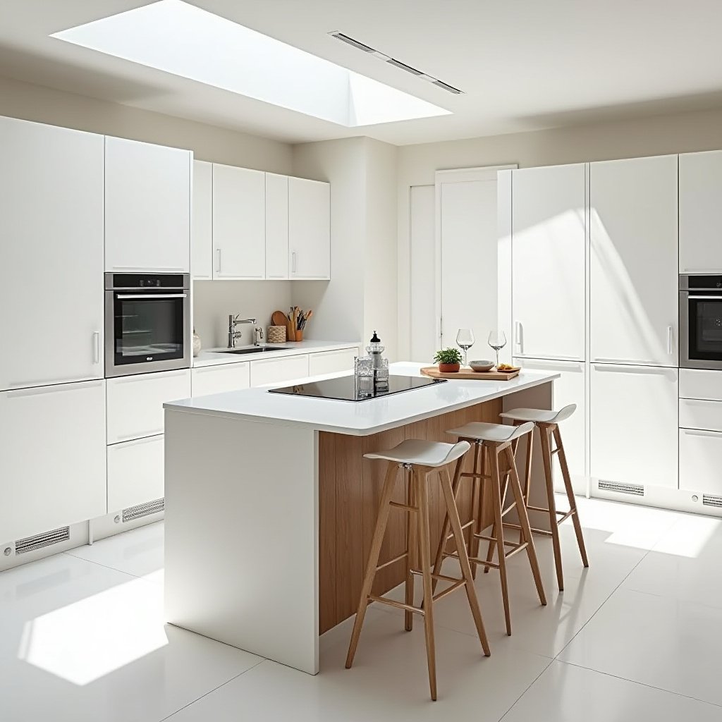 White Kitchen Oak Island 4