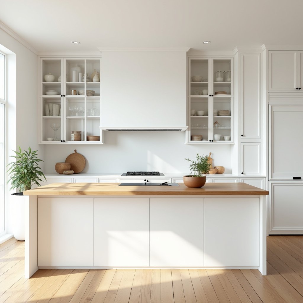 White Kitchen Oak Island 5