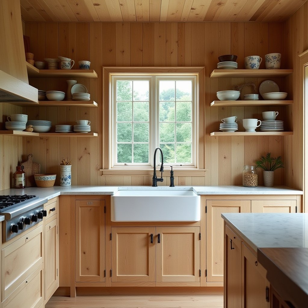 Wooden Panelling Kitchen 2