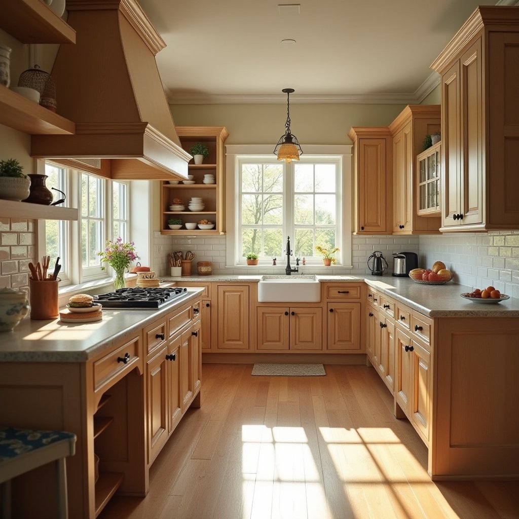 White Oak Kitchen Cabinets 16