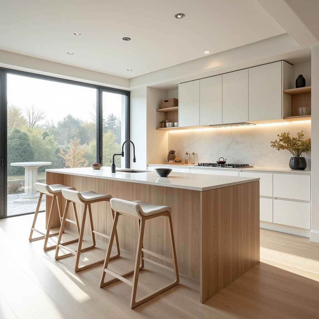 20 Ways to Explore the Charm of White Oak Kitchen Islands: A Design Guide