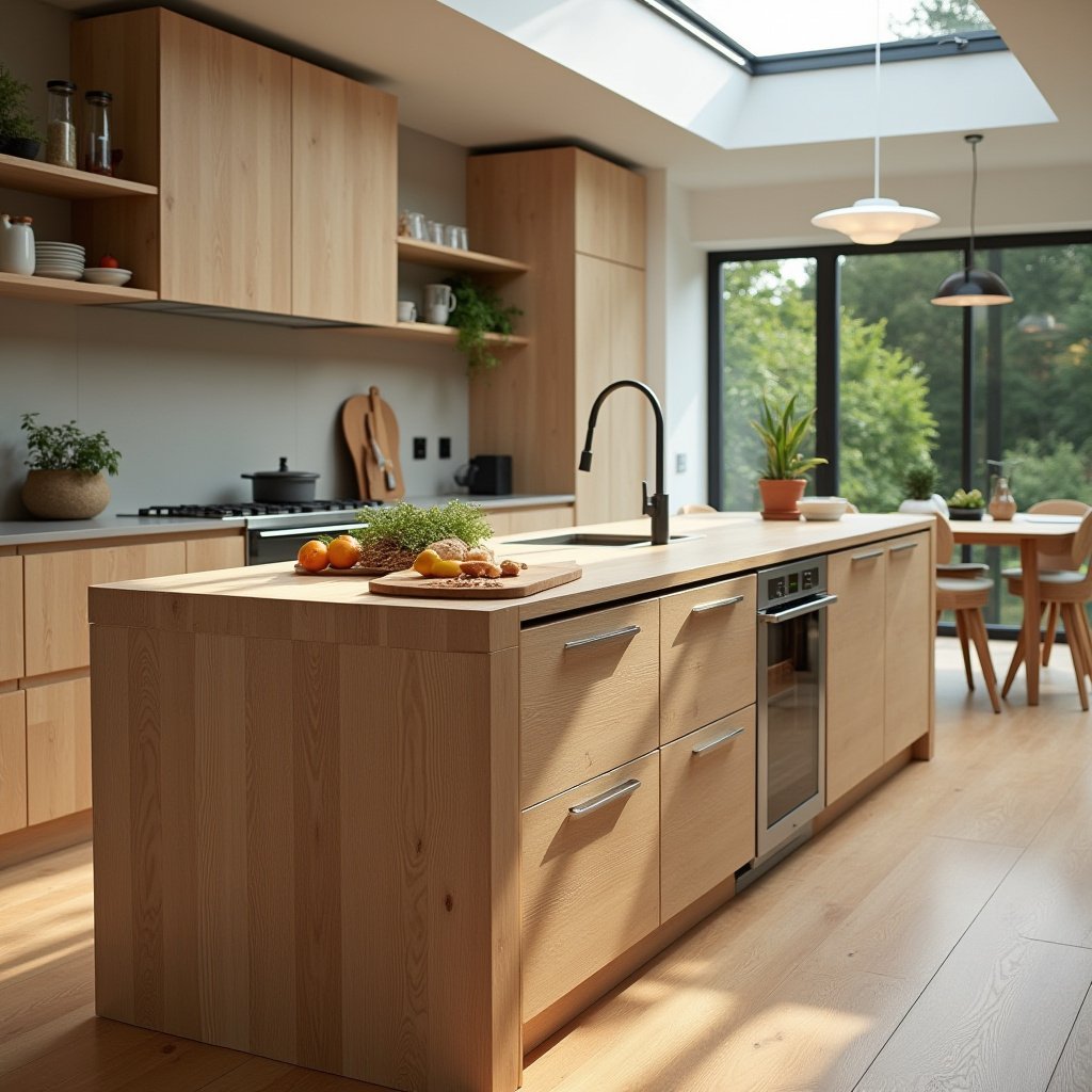 White Oak Kitchen Island 14